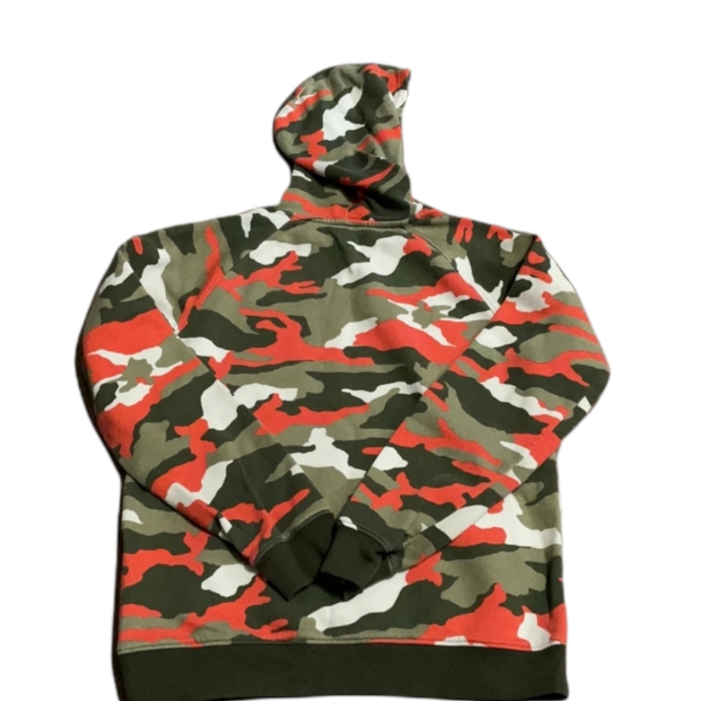 Under Armour Boys Orange White Camo Hoodie Sweatshirt Youth XL YXL